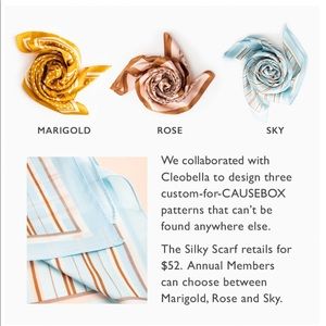 Cleobella silky scarf in Sky